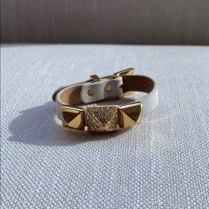 Juicy Couture White Leather Bracelet